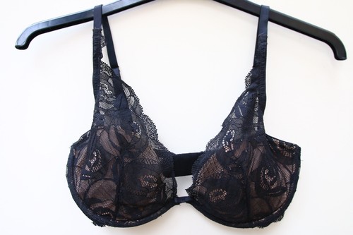Black calvin klein lace bra - black,