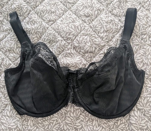 Black lace underwired bra - m&s,