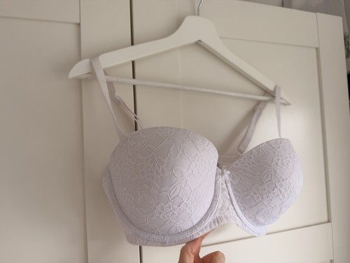 Bra white worn - bra, dd