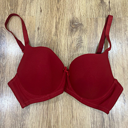Women red underwired padded - red,