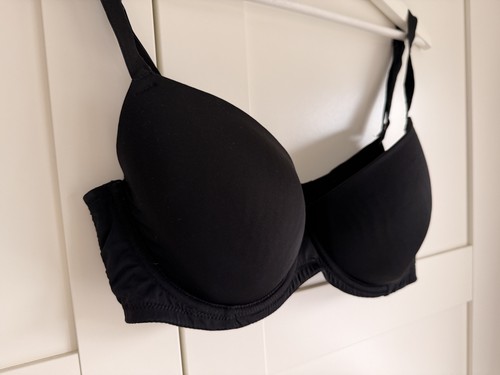Bra black worn - bra,