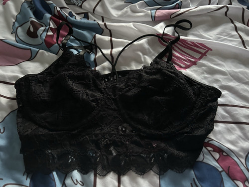 Stylish black lace - black,